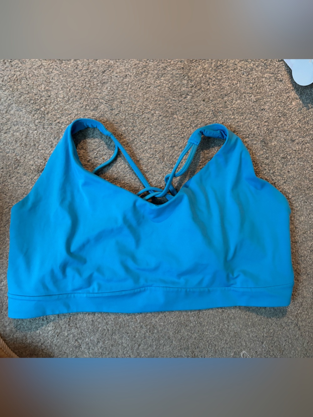 Athleta Blue Strappy Sports Bra